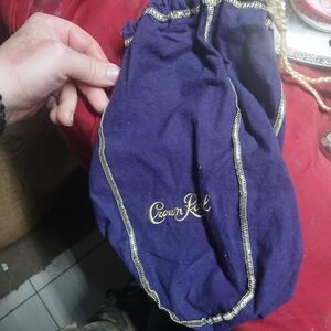 Crown Royal Purple Velvet Drawstring Storage Bag